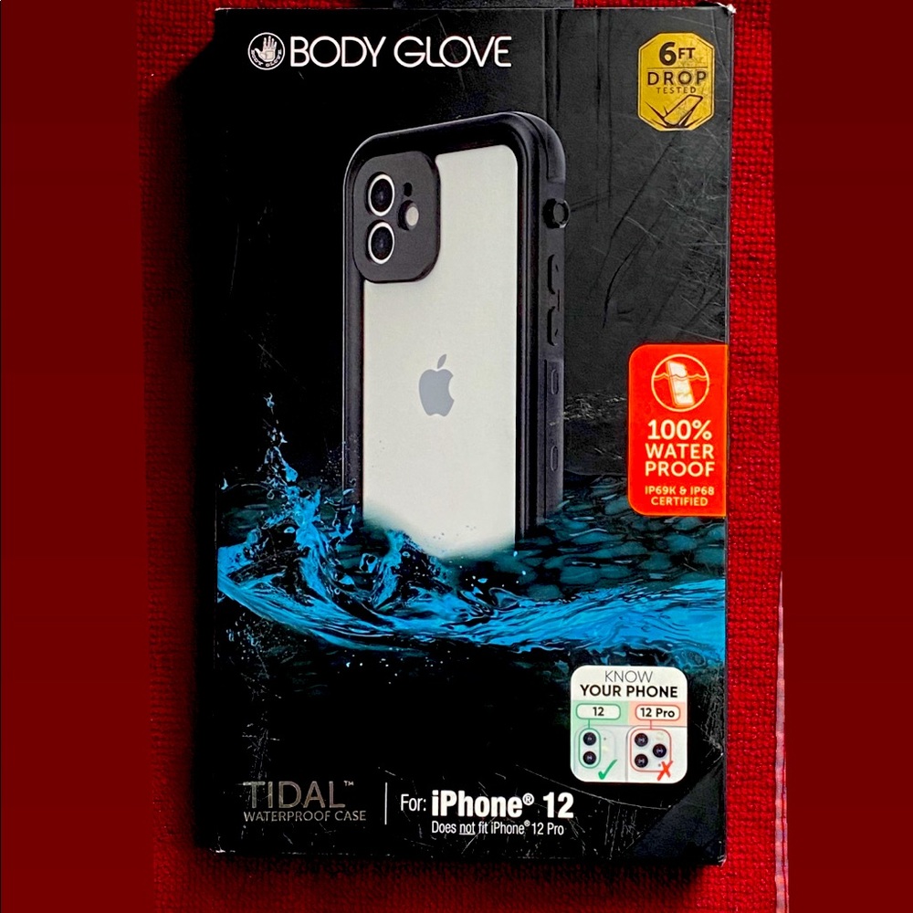 BODY GlOVE TIDAL WATERPROOF CASE FOR IPHONE 12 ONLY DOES NOT FIT IPHONE 12 PRO